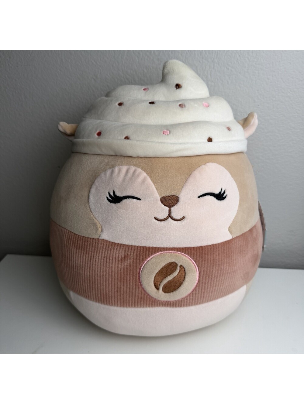 Squishmallows Reza The Latte Squirrel Coffee Plush Sweets Squad New With Tags